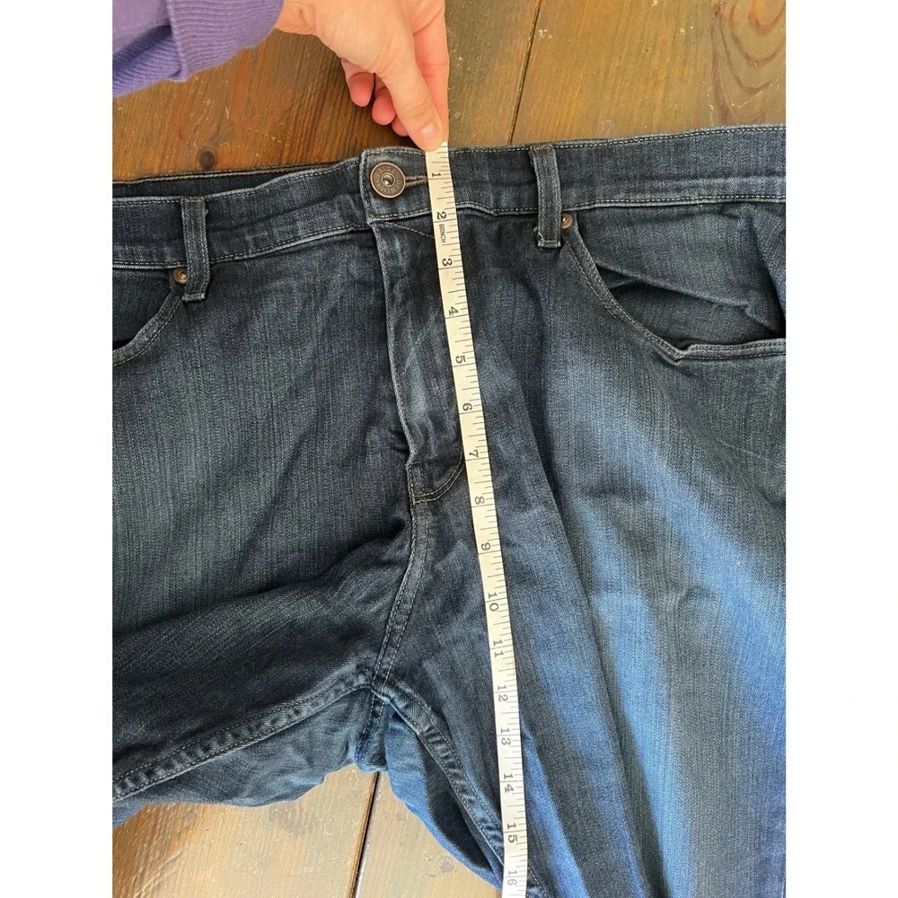 PAIGE Federal Dark Wash Denim Jeans 38x32 Straight Leg Stretch - Picture 8 of 10